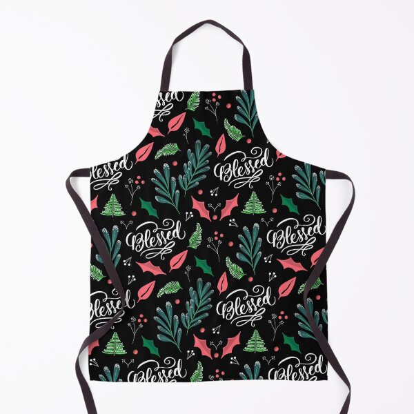 Item preview, Blessed - Christmas typographic pattern designed and sold by Anis Illustration.