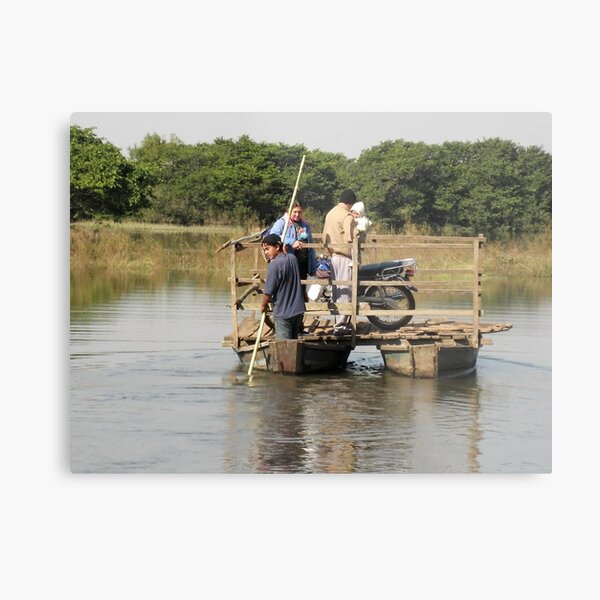Cross the River Metal Print