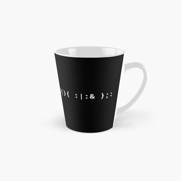 Item preview, Computer Hacker Design with White Bash Shell Fork Bomb Command designed and sold by geeksta.