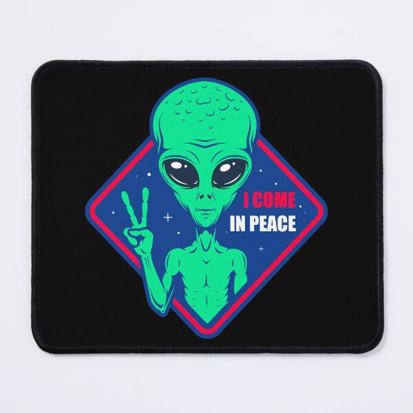 Item preview, Little Green Alien I Come in Peace Funny Meme designed and sold by fomodesigns.
