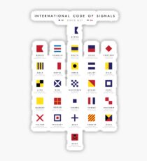 Pegatina Banderas náuticas: Código internacional de señales