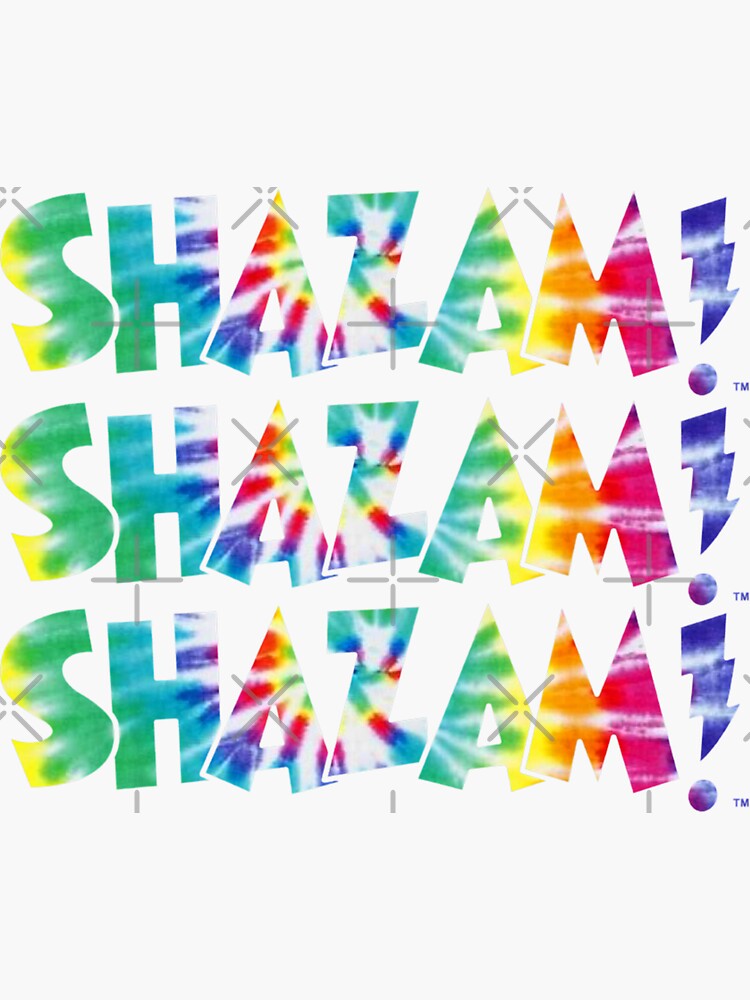 "Shazaam Tie Dye Logo " Sticker for Sale by CarlosSolana Redbubble