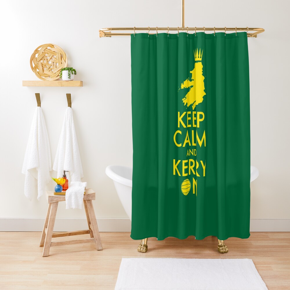 Keep Calm And Kerry On Shower Curtain By Catfink Redbubble 