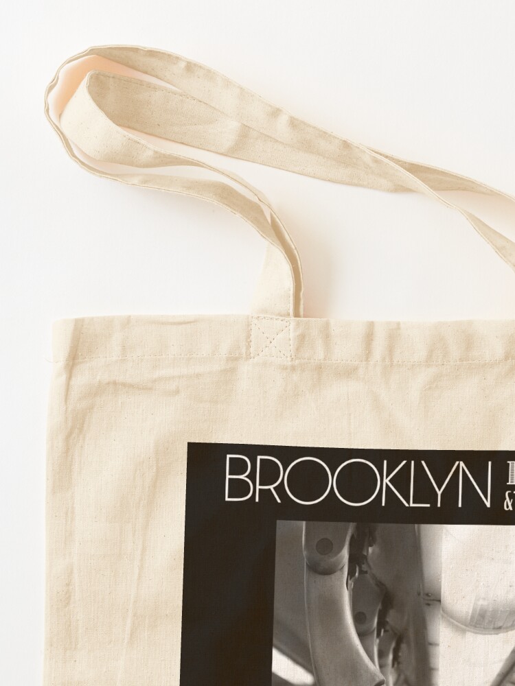 Alternate view of Brooklyn: Black and White Vintage Straphanger Tote Bag