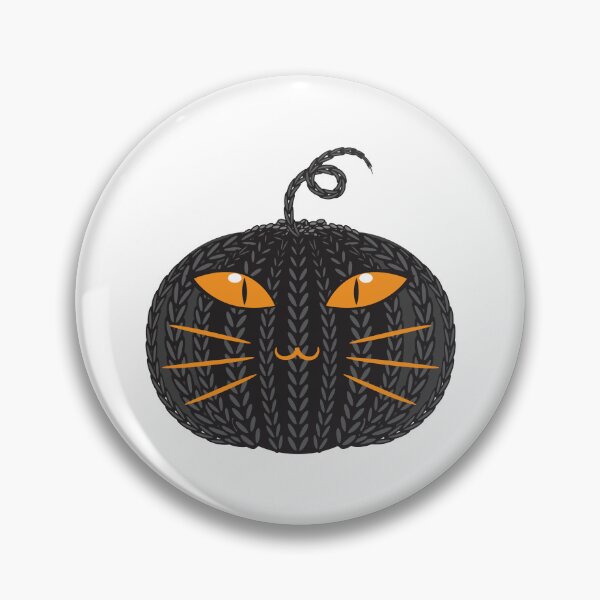 Item preview, Halloween Cat Pumpkin - Crochet Cat Pumpkin Funny in Black Color designed and sold by MisPuHoney.