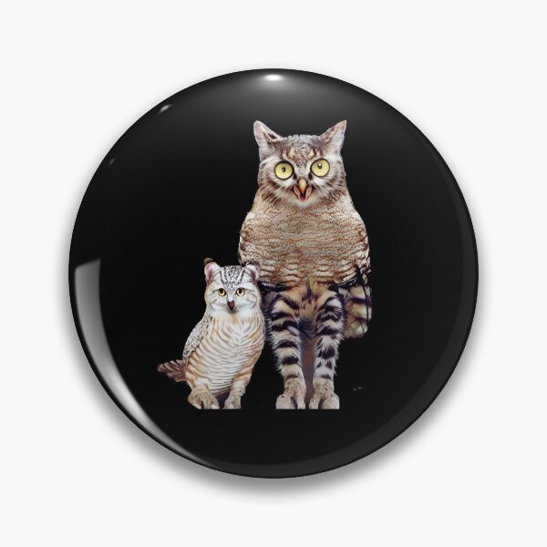 Item preview, Cat and owl digital image designed and sold by Gala-life1.