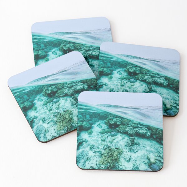Item preview, Ocean water with coral reefs designed and sold by Deep Blue Ocean.