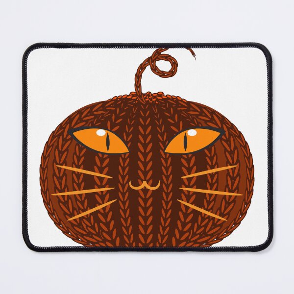 Item preview, Halloween Cat Pumpkin - Crochet Cat Pumpkin Funny in Brown Orange Color designed and sold by MisPuHoney.