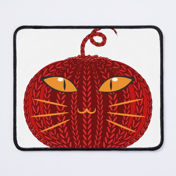 Item preview, Halloween Cat Pumpkin - Crochet Cat Pumpkin Funny in Red Color designed and sold by MisPuHoney.