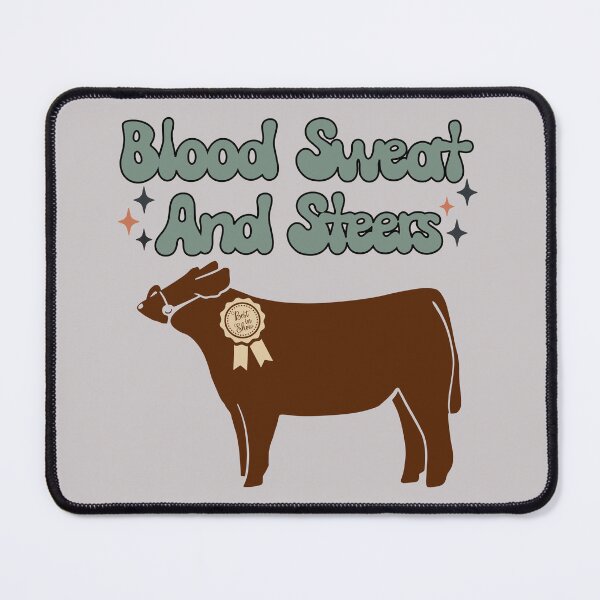 Item preview, Stock Show Steers - Blood Sweat And Steers  designed and sold by handsoftime2020.