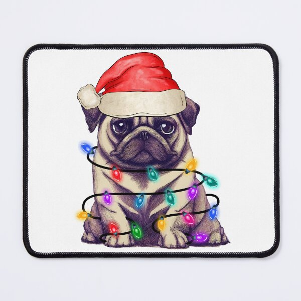 Item preview, pug dog christmas tree lights designed and sold by vuhieustore.