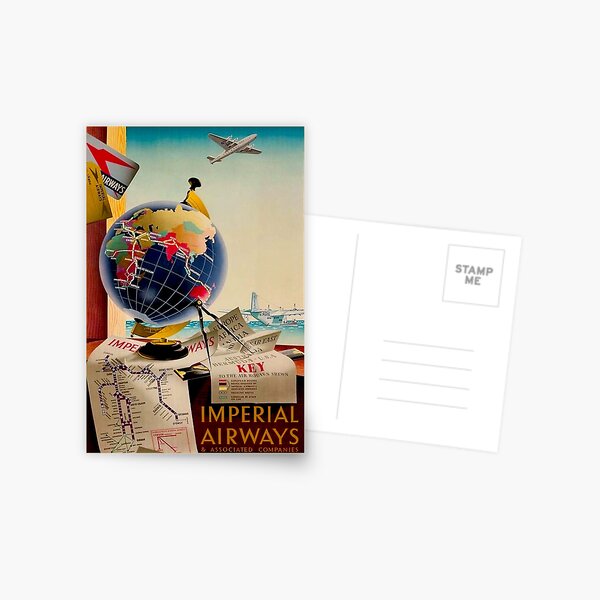 Item preview, IMPERIAL AIRWAYS : Vintage Airline Advertising Print designed and sold by posterbobs.