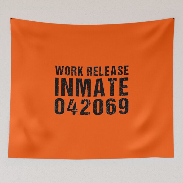 Item preview, County Jail Inmate - Work Release Inmate - Prisoner Party Halloween Costume designed and sold by TheBestArt2022.