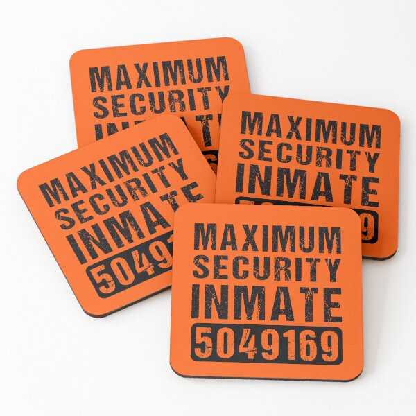 Item preview, County Jail Inmate - Maximum Security Inmate - Prisoner Party Halloween Costume designed and sold by TheBestArt2022.