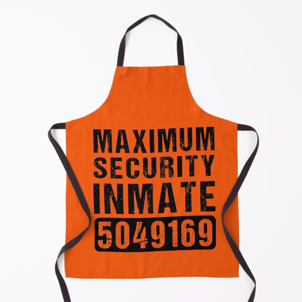 Item preview, County Jail Inmate - Maximum Security Inmate - Prisoner Party Halloween Costume designed and sold by TheBestArt2022.