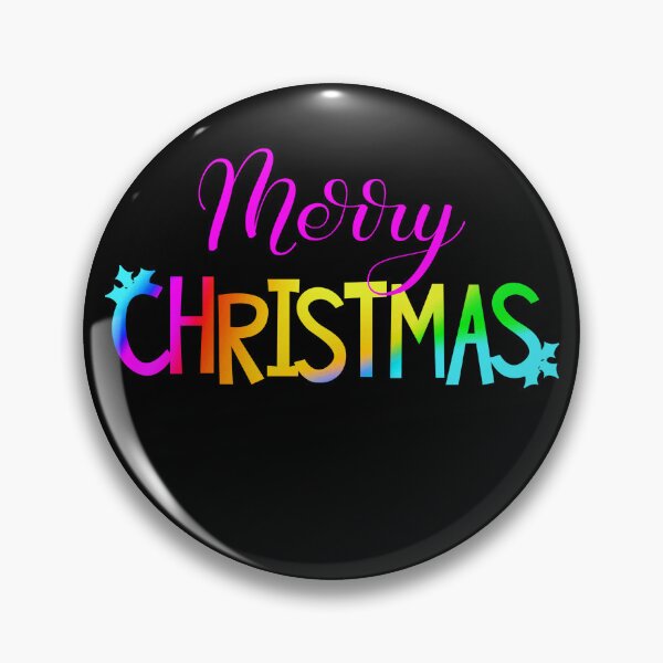 Item preview, Neon Bright, Multicolored Merry Christmas designed and sold by LDTreasures.