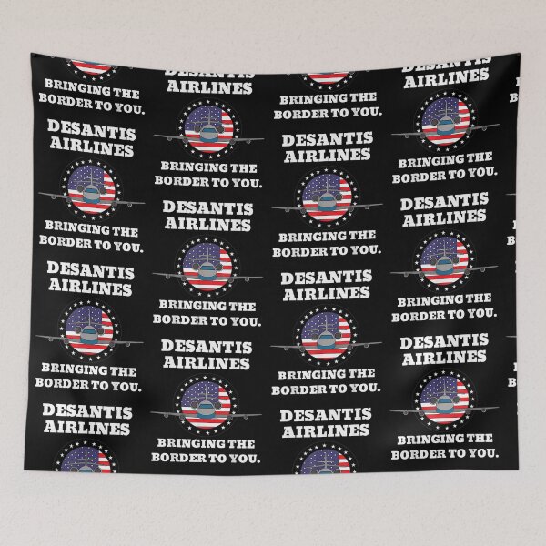Item preview, DeSantis Airlines Funny Political Meme Ron DeSantis designed and sold by Wendiart.