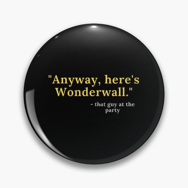Item preview, Anyway Here's Wonderwall Classic T-Shirt designed and sold by Sapphiresacosta.