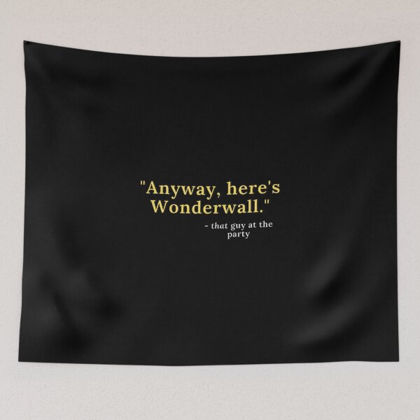 Item preview, Anyway Here's Wonderwall Classic T-Shirt designed and sold by Sapphiresacosta.