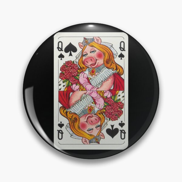 Item preview, Miss Piggy Playing Cards Queen Spades designed and sold by HarinWijenayake.