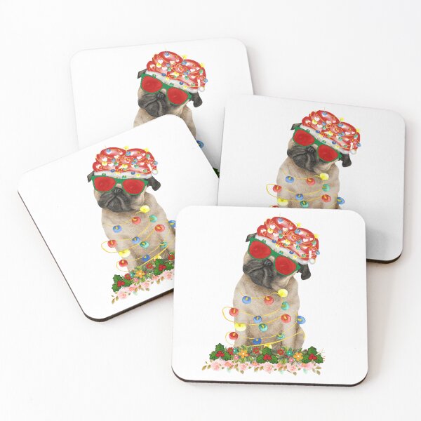 Item preview, pug dog christmas tree designed and sold by vuhieustore.