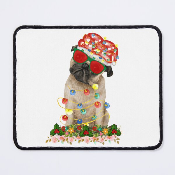 Item preview, pug dog christmas tree designed and sold by vuhieustore.