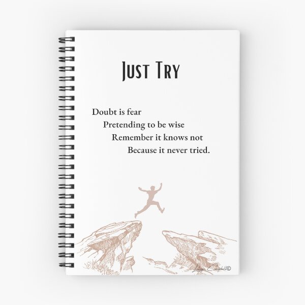 Item preview, JUST TRY - Original Poem by Latoya Campbell  designed and sold by camteng.
