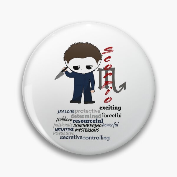 Item preview, Scorpio Zodiac Horror Monster- funny, cute, october, november, sign, horoscope, creepy, thriller, movie, film, traits, kitchen, butcher, knife, insane, scary, killers, fiction, kawaii, chibi designed and sold by Bruh-llc.