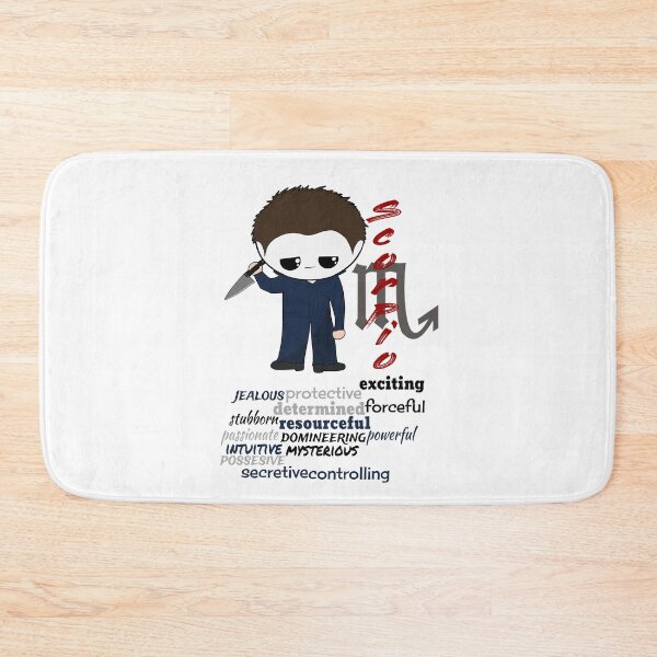 Item preview, Scorpio Zodiac Horror Monster- funny, cute, october, november, sign, horoscope, creepy, thriller, movie, film, traits, kitchen, butcher, knife, insane, scary, killers, fiction, kawaii, chibi designed and sold by Bruh-llc.