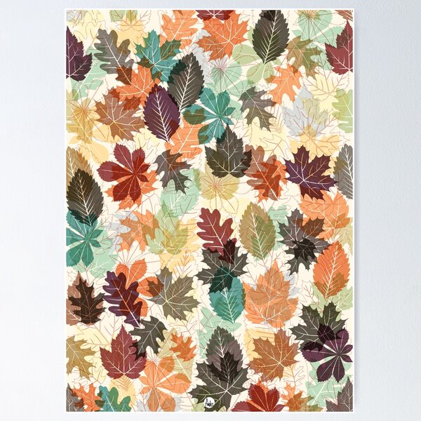 Vista previa del artículo con la obra «Hojas de otoño 2», diseñado y vendido por fimbisdesigns.
