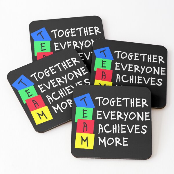 Item preview, Together Everyone Achieves More Teamwork designed and sold by Color-Sparkle.