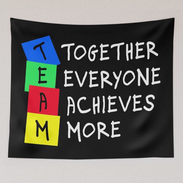 Item preview, Together Everyone Achieves More Teamwork designed and sold by Color-Sparkle.