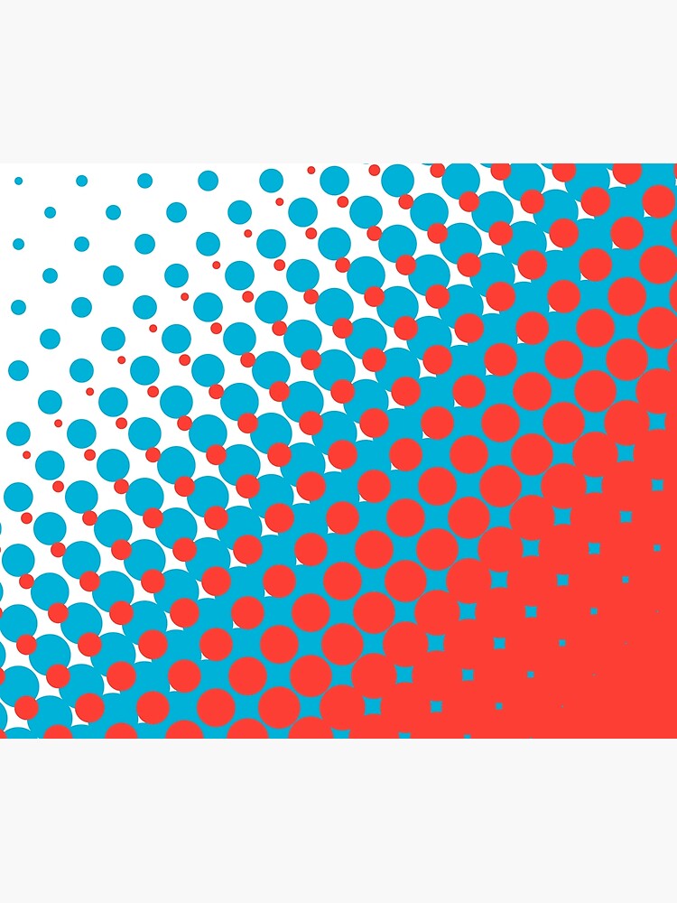 Blue And Red Halftone Pattern Duvet Cover By Ioncannon Redbubble