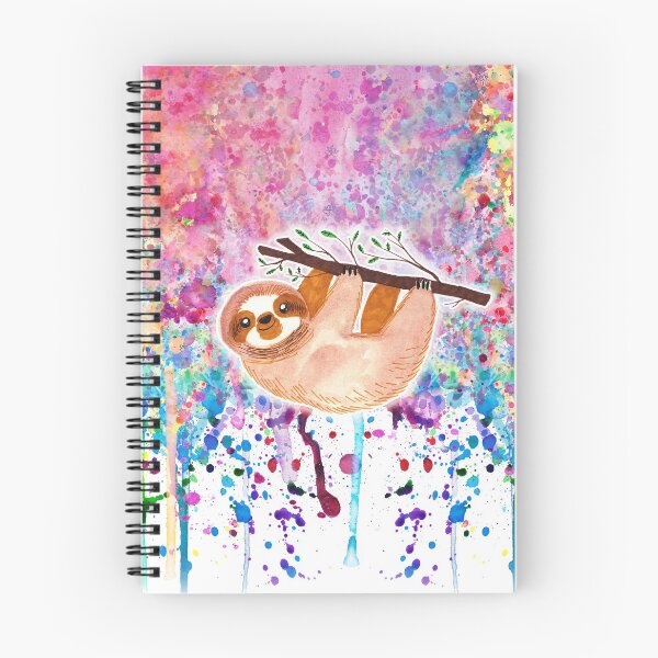 Item preview, Watercolor Sloth - Rainbow Paint designed and sold by SaradaBoru.
