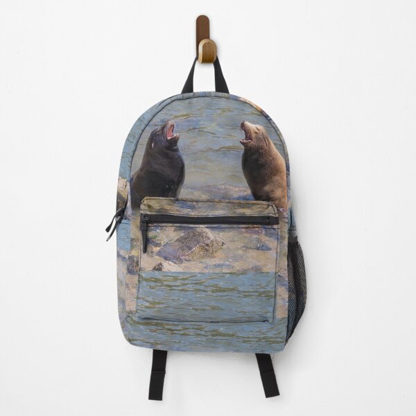 Item preview, Sea Lions Singing a Duet in the Water designed and sold by SafariByMarisa.