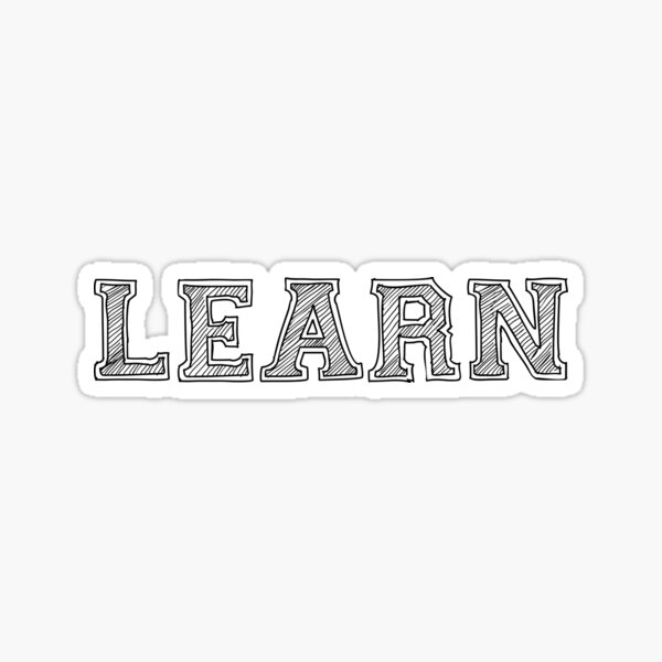 "Learn English One Words Sketchy" Sticker for Sale by YvaineDesign Redbubble