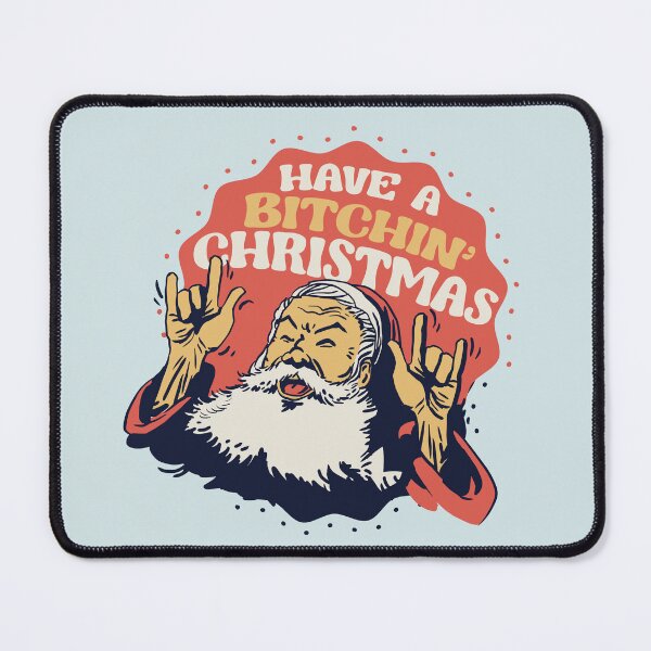 Item preview, Retro Santa Funny Have a Bitchin' Christmas designed and sold by TwoTenDesign.
