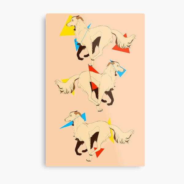 Primary Dogs IV: jumping through hoops Metal Print