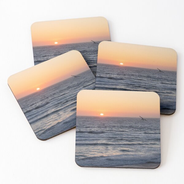 Item preview, Nautical sunset at the Beach with a Seagull designed and sold by SafariByMarisa.