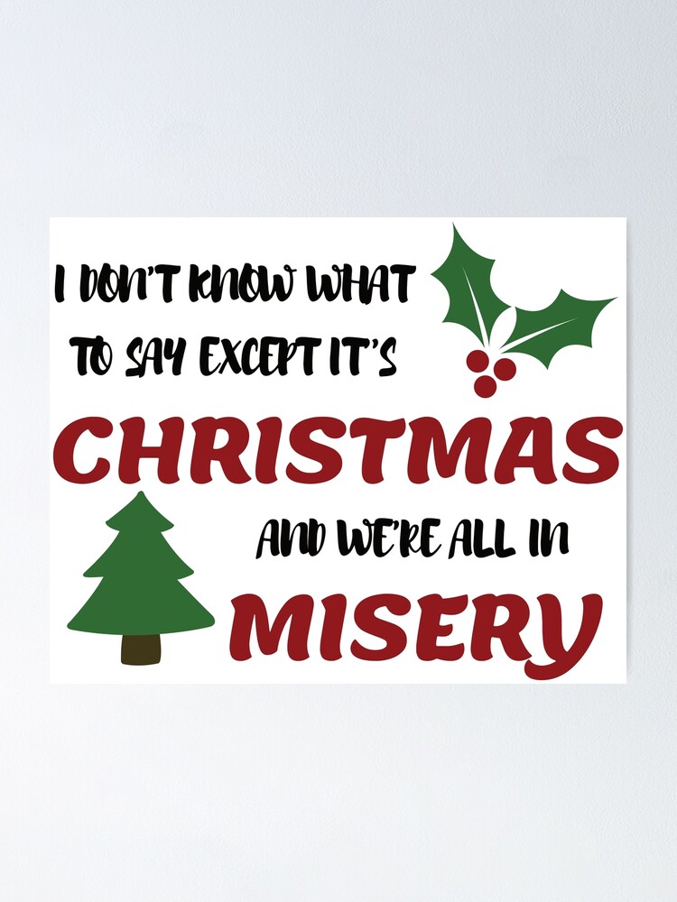 Custom deals Doormat | Funny Christmas | It's Christmas and we're all in misery