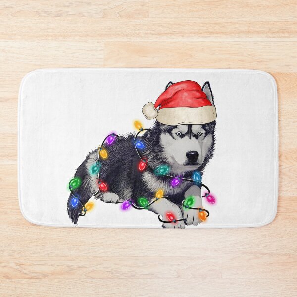 Item preview, siberian husky christmas tree lights designed and sold by hieuhieustore.