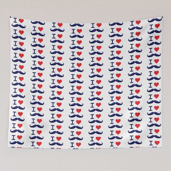 Item preview, I Heart Mustache designed and sold by chillaxcats.