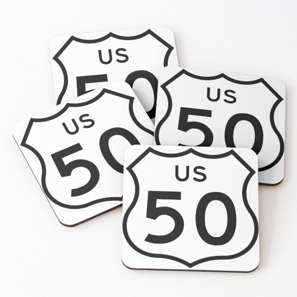 Item preview, US Route Shield - 50 Interstate Highway designed and sold by stickersandtees.