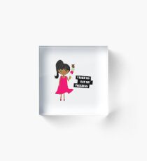 I Like to Eat My Feelings Acrylic Block