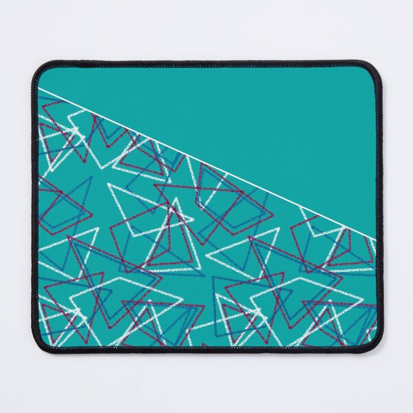 Item preview, Colorful blue turquoise combined geometric pattern .  designed and sold by fuzzyfox.