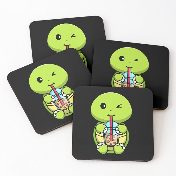 Item preview, Bubble Tea Lover  Cute Kawaii Turtle designed and sold by Artistusha.