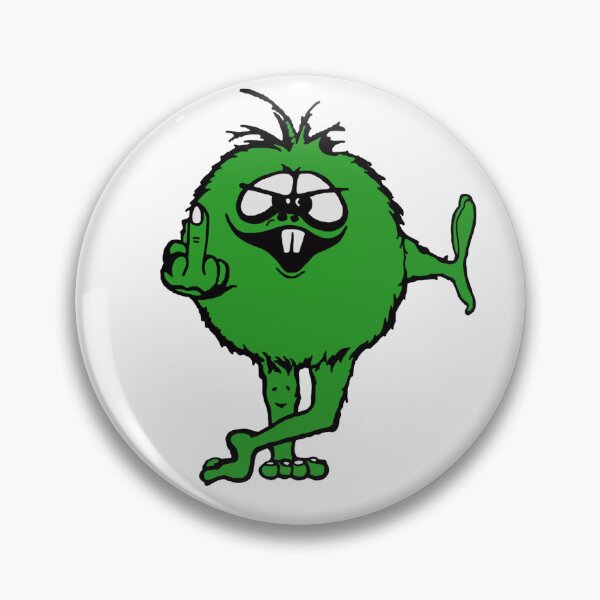 Item preview, Green guy flips bird - 70s retro designed and sold by JMoreaux.