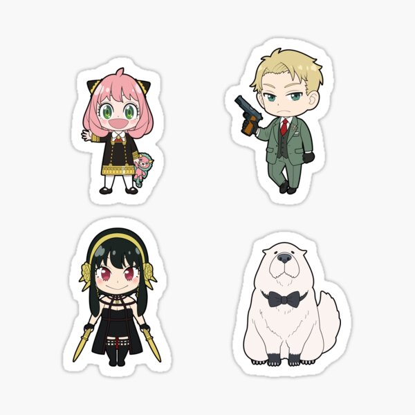 spyfamily chibis Sticker