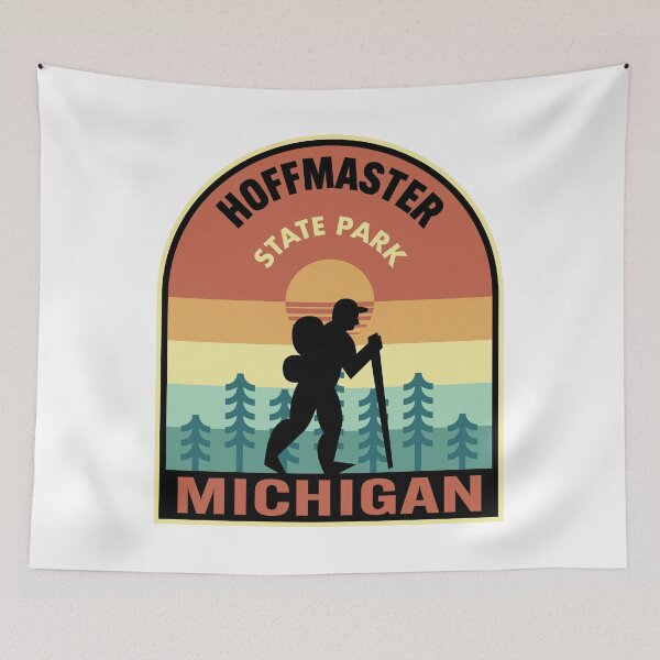 Item preview, Hoffmaster State Park Michigan Retro Hiking designed and sold by HalpinDesign.