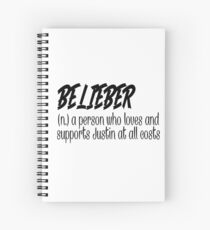 Cuaderno de espiral Belieber